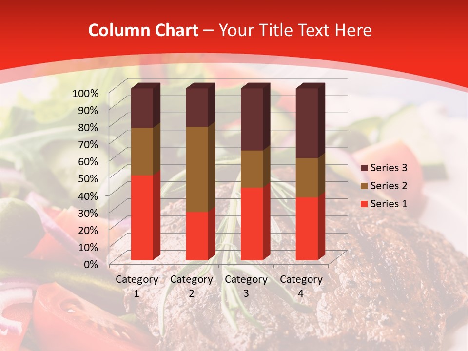Steak With Vegetables PowerPoint Template