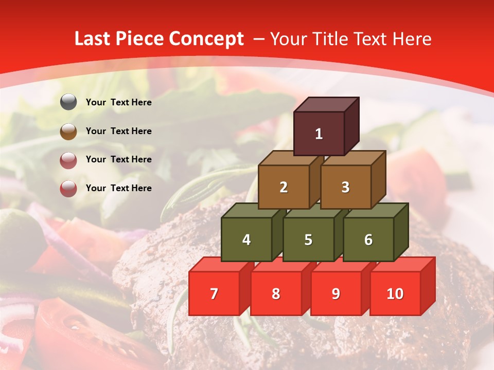 Steak With Vegetables PowerPoint Template
