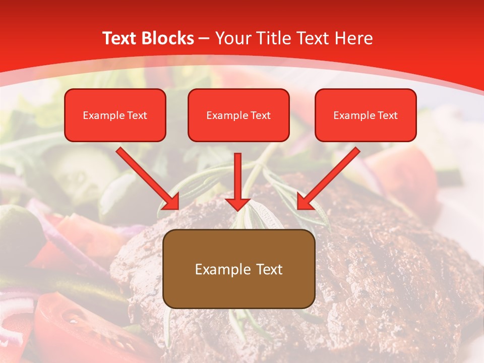 Steak With Vegetables PowerPoint Template