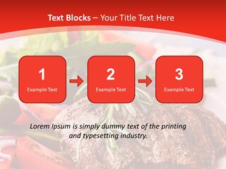 Steak With Vegetables PowerPoint Template