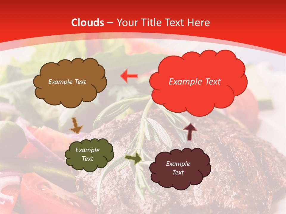 Steak With Vegetables PowerPoint Template