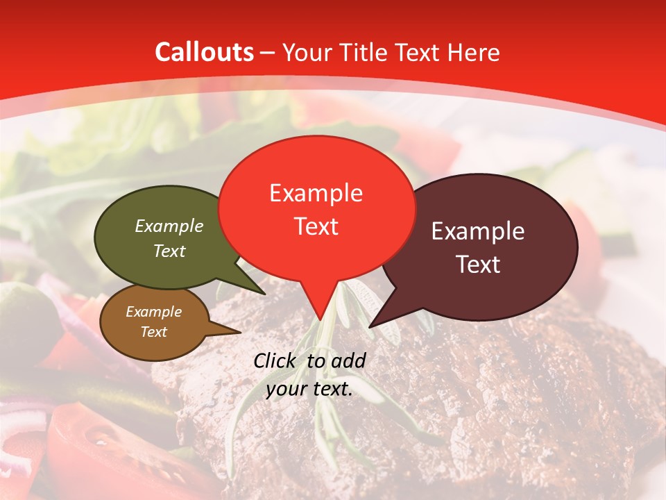 Steak With Vegetables PowerPoint Template