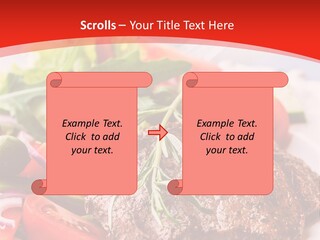 Steak With Vegetables PowerPoint Template