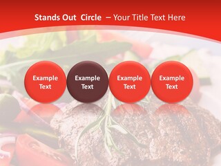 Steak With Vegetables PowerPoint Template