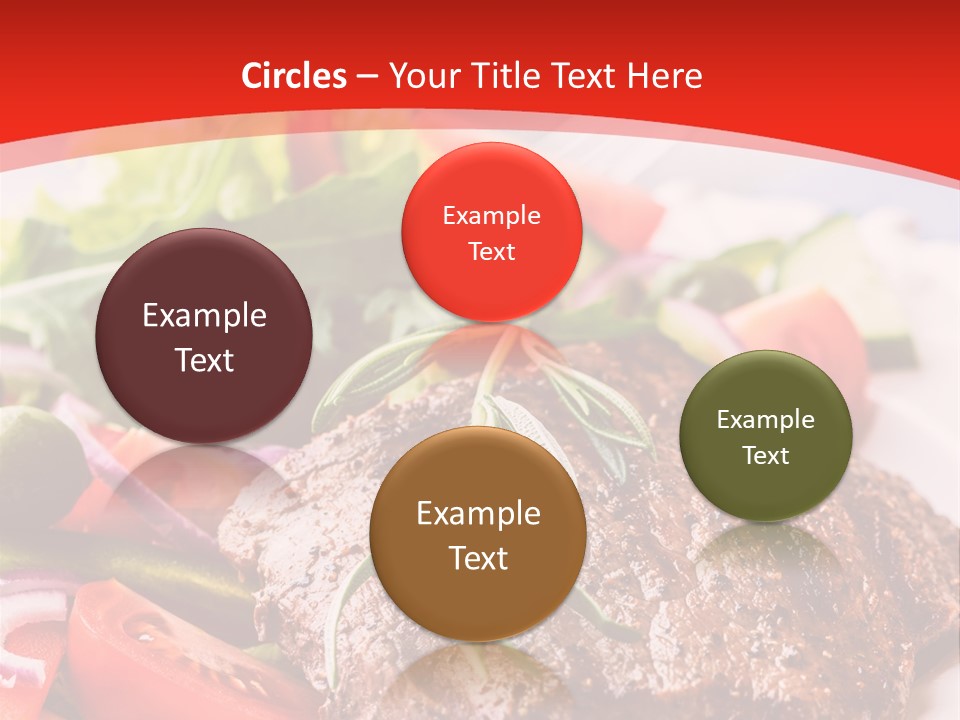 Steak With Vegetables PowerPoint Template