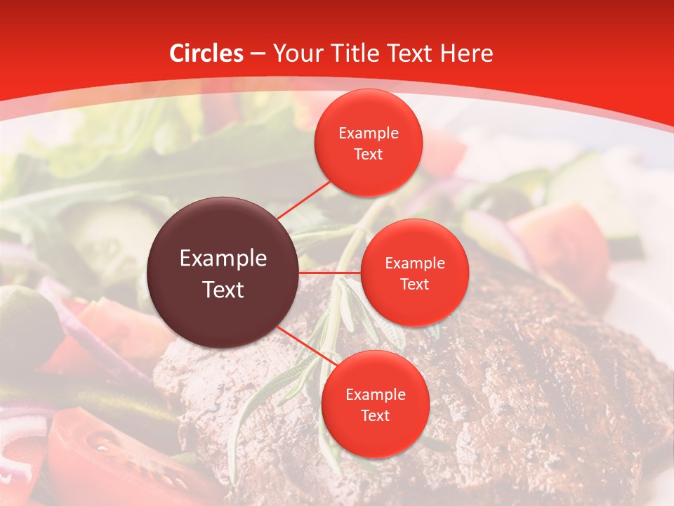 Steak With Vegetables PowerPoint Template
