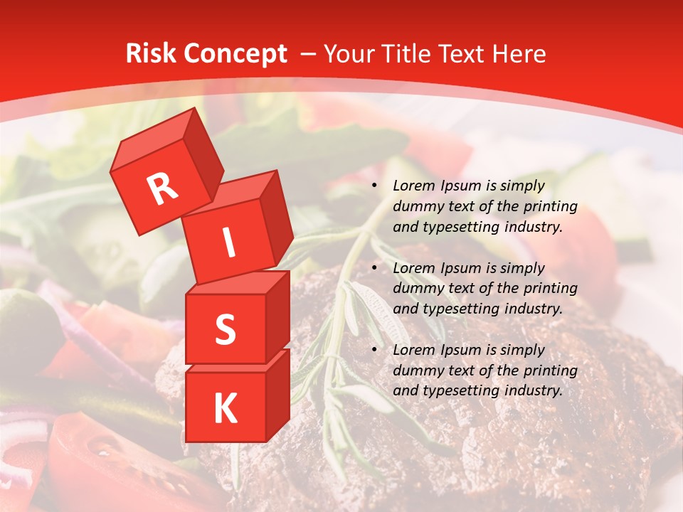 Steak With Vegetables PowerPoint Template