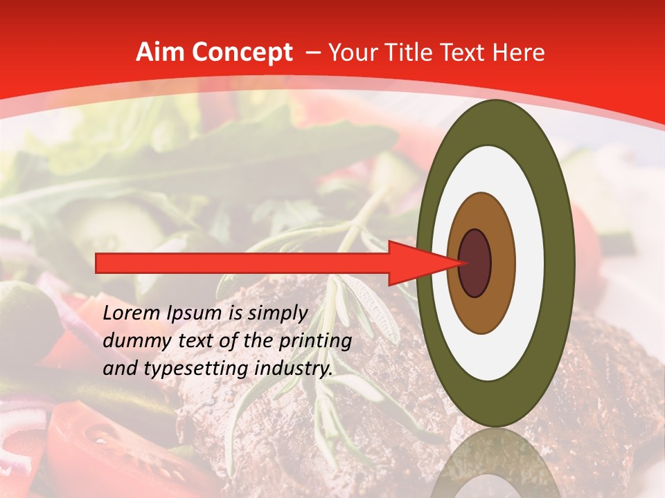 Steak With Vegetables PowerPoint Template