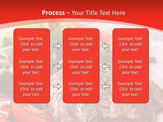 Steak With Vegetables PowerPoint Template