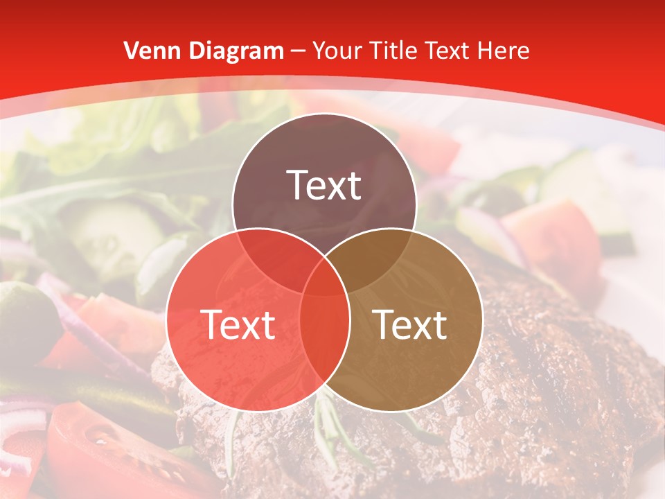 Steak With Vegetables PowerPoint Template