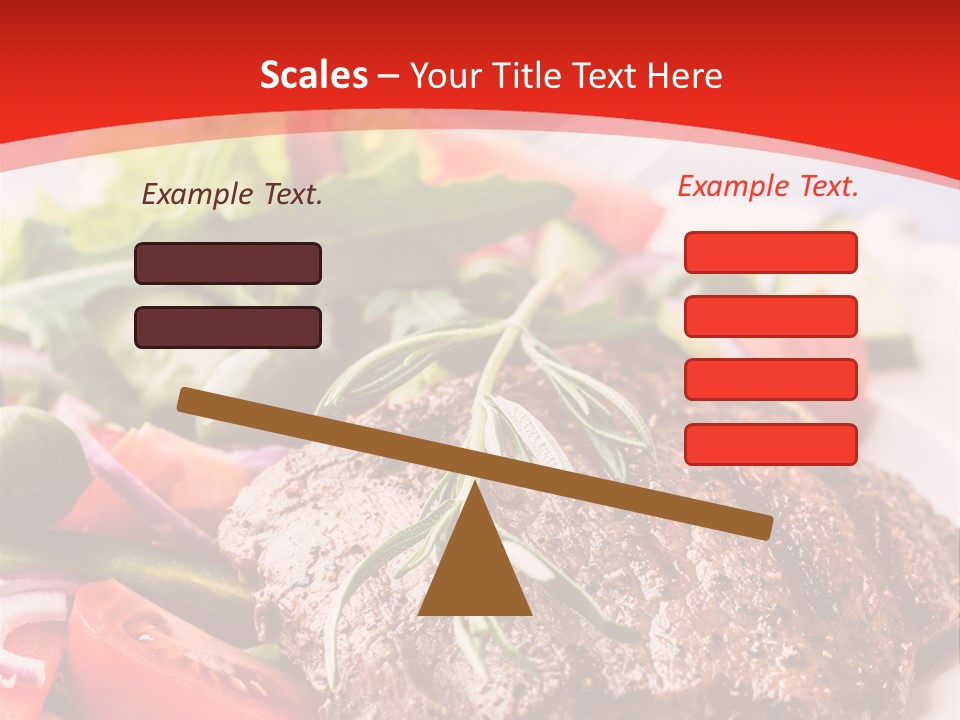 Steak With Vegetables PowerPoint Template