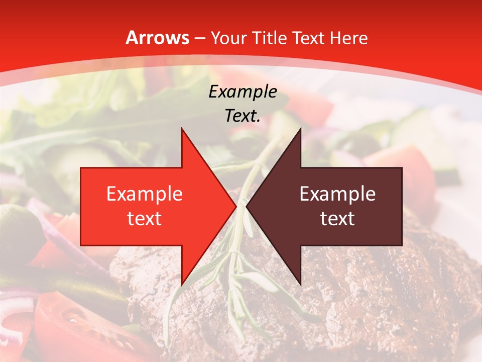 Steak With Vegetables PowerPoint Template