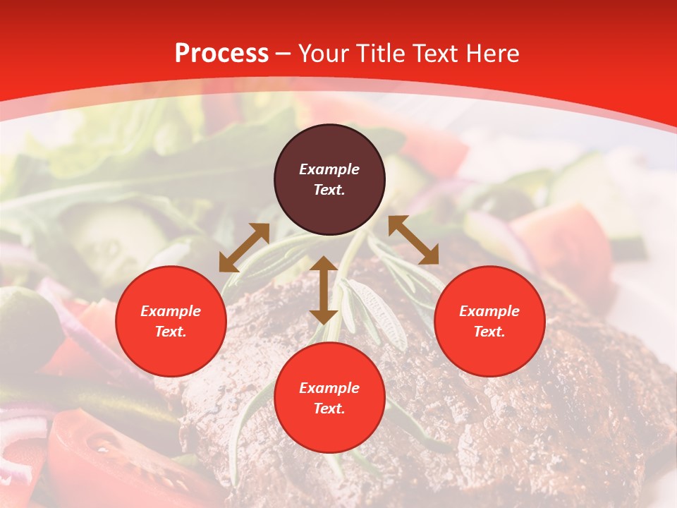 Steak With Vegetables PowerPoint Template