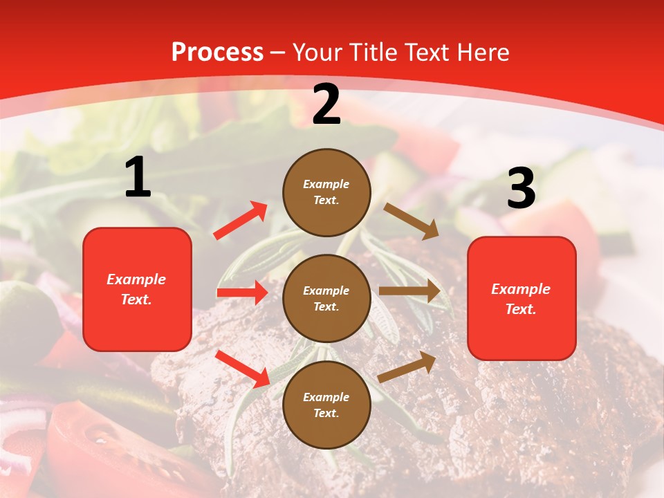 Steak With Vegetables PowerPoint Template