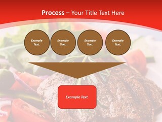 Steak With Vegetables PowerPoint Template