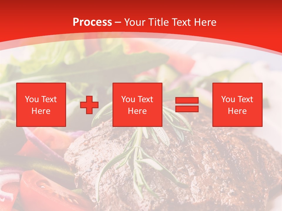 Steak With Vegetables PowerPoint Template