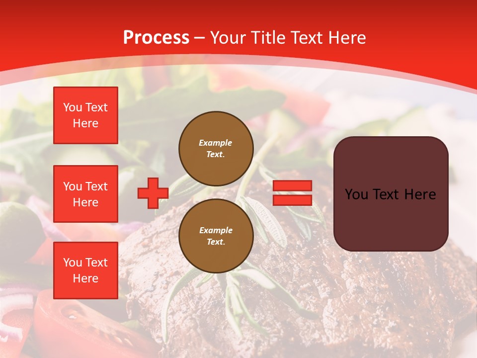 Steak With Vegetables PowerPoint Template