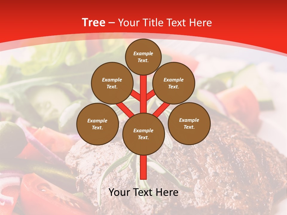 Steak With Vegetables PowerPoint Template