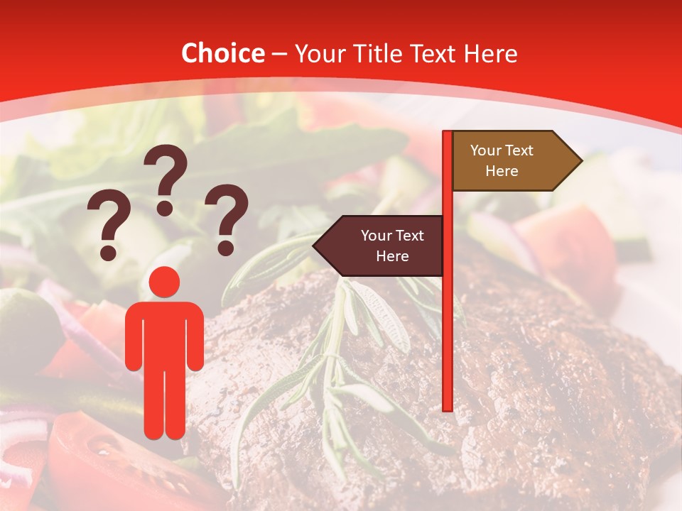 Steak With Vegetables PowerPoint Template