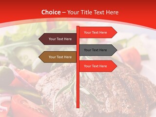 Steak With Vegetables PowerPoint Template