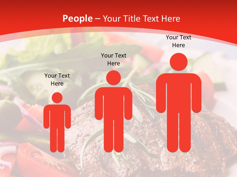 Steak With Vegetables PowerPoint Template