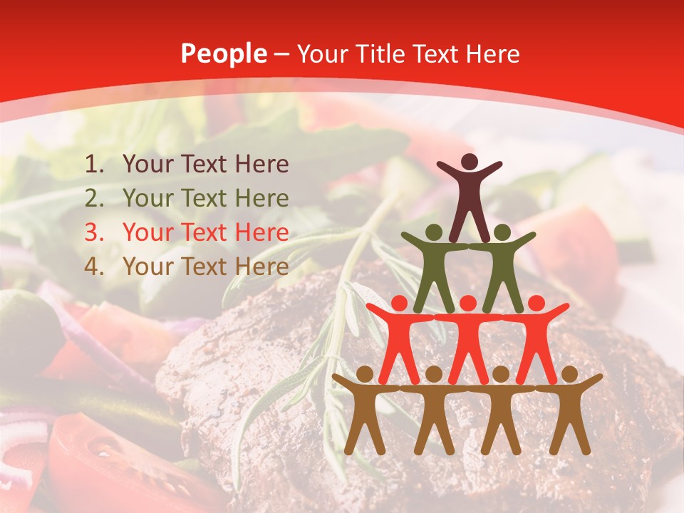 Steak With Vegetables PowerPoint Template