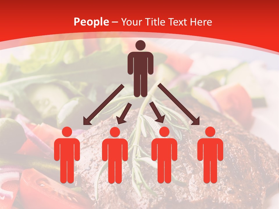Steak With Vegetables PowerPoint Template