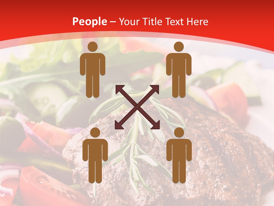 Steak With Vegetables PowerPoint Template