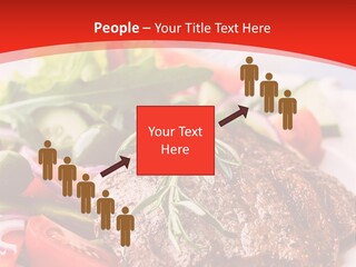 Steak With Vegetables PowerPoint Template