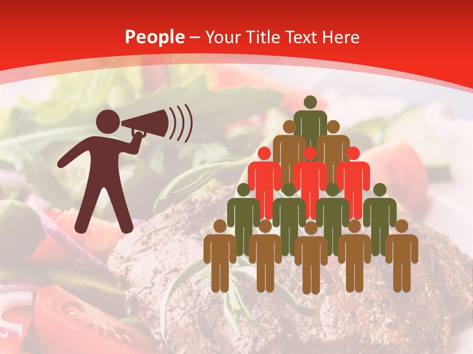 Steak With Vegetables PowerPoint Template