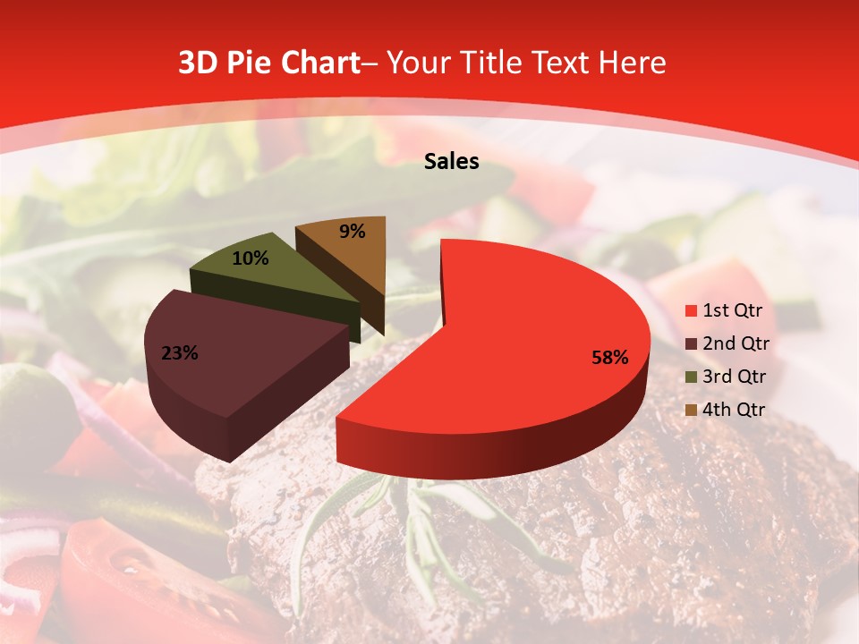 Steak With Vegetables PowerPoint Template