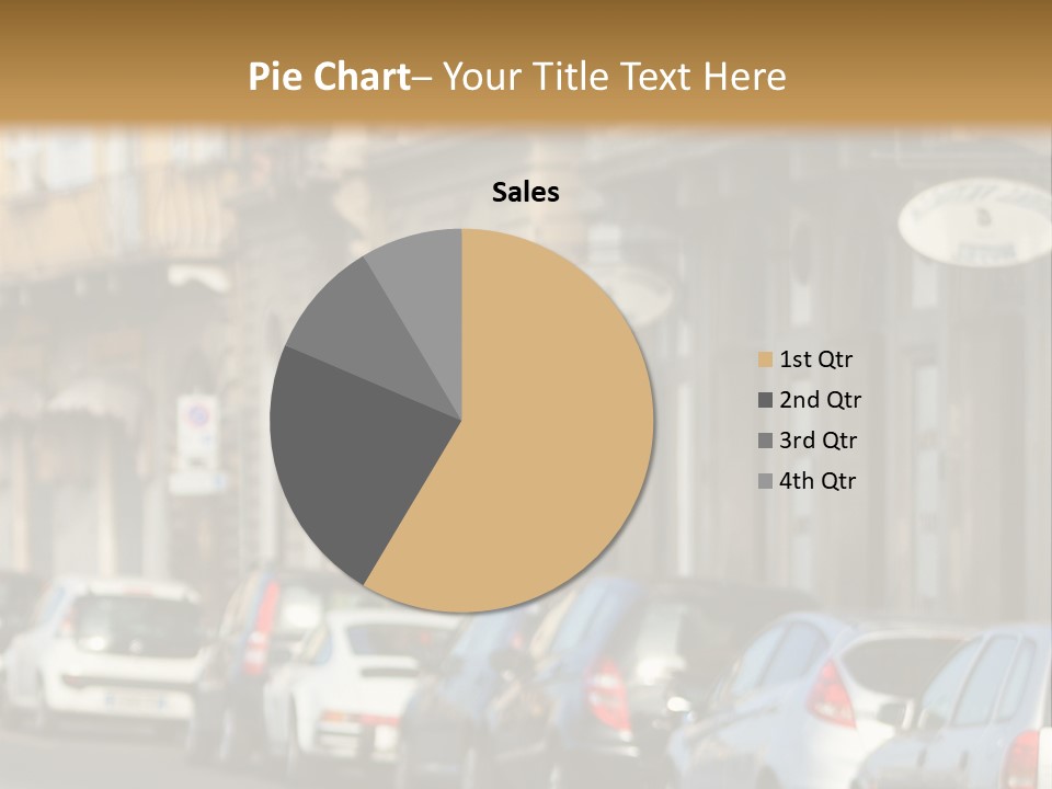 Cars By The Road PowerPoint Template