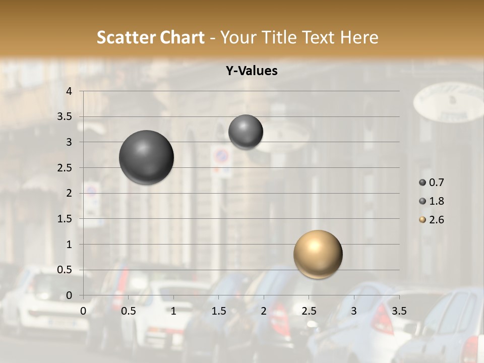 Cars By The Road PowerPoint Template