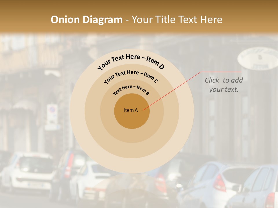 Cars By The Road PowerPoint Template