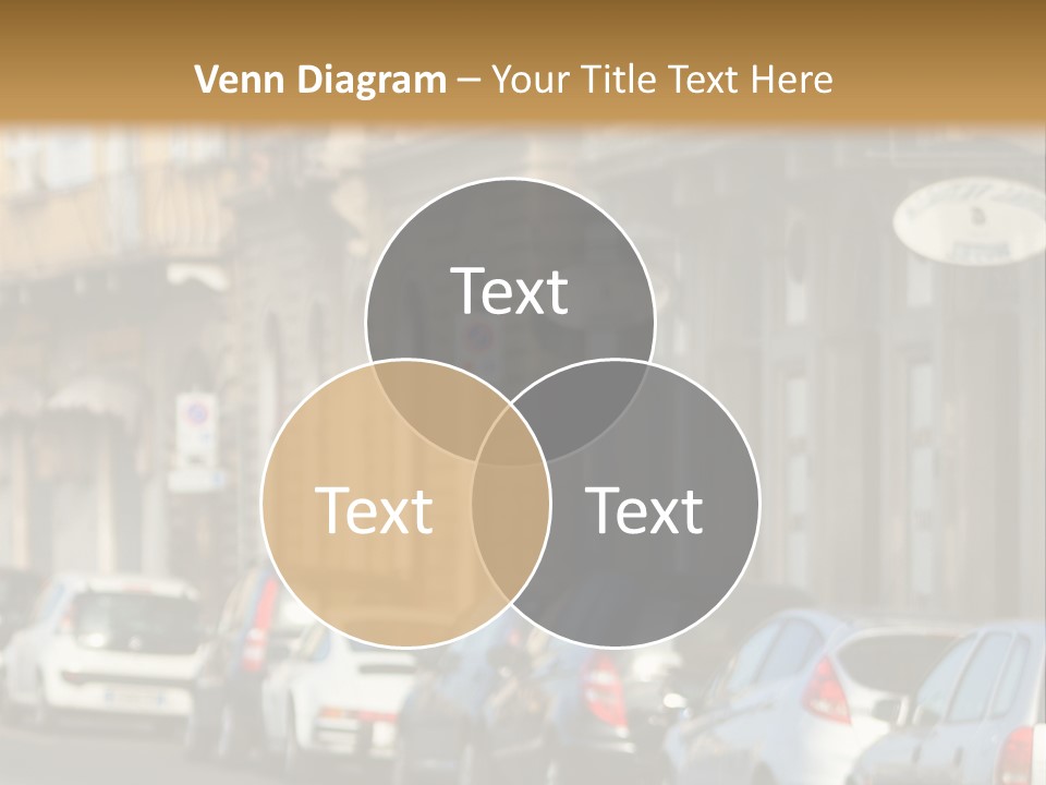 Cars By The Road PowerPoint Template