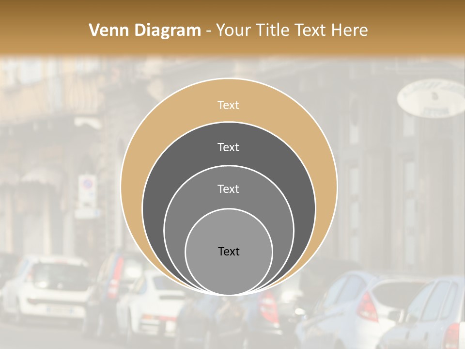 Cars By The Road PowerPoint Template