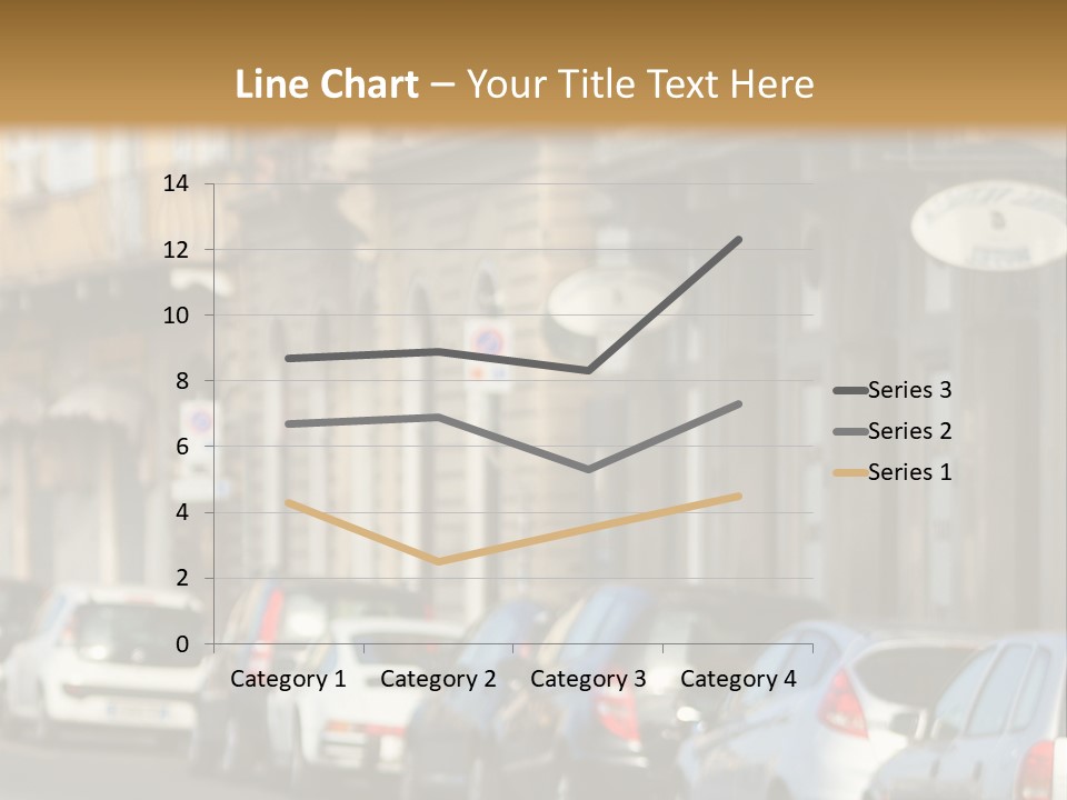 Cars By The Road PowerPoint Template