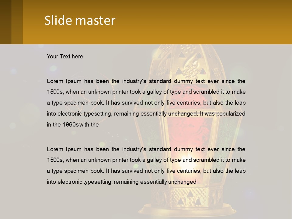 Church Lamp PowerPoint Template