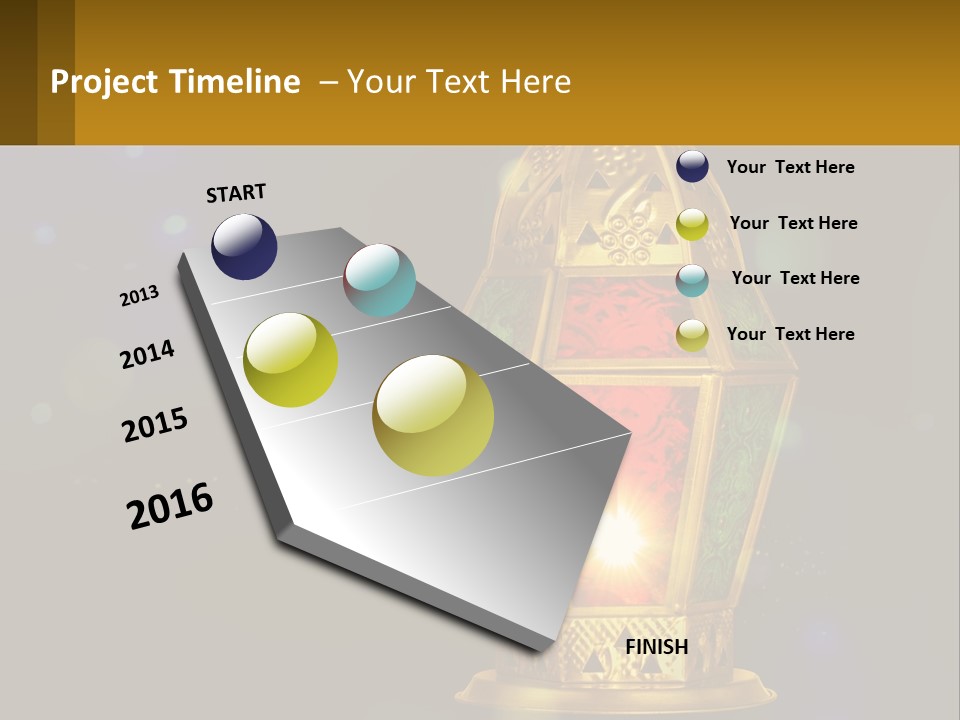 Church Lamp PowerPoint Template