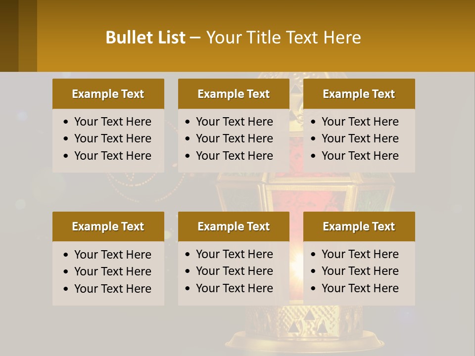 Church Lamp PowerPoint Template