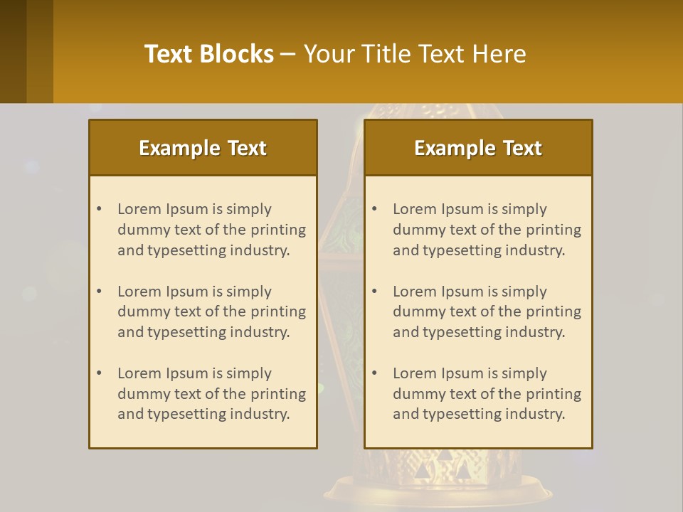 Church Lamp PowerPoint Template