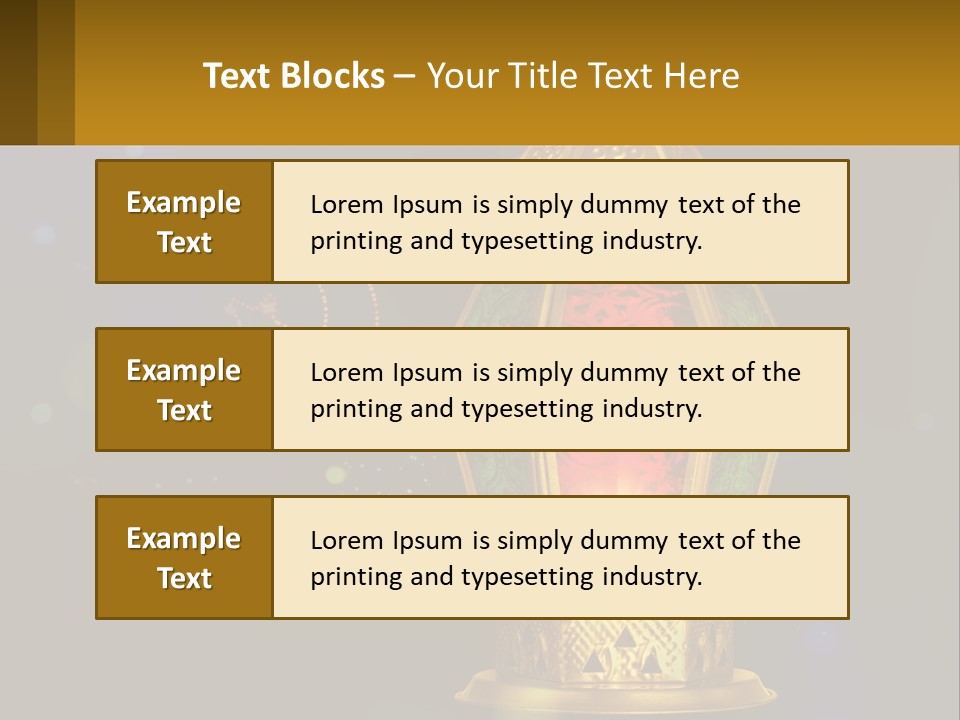 Church Lamp PowerPoint Template