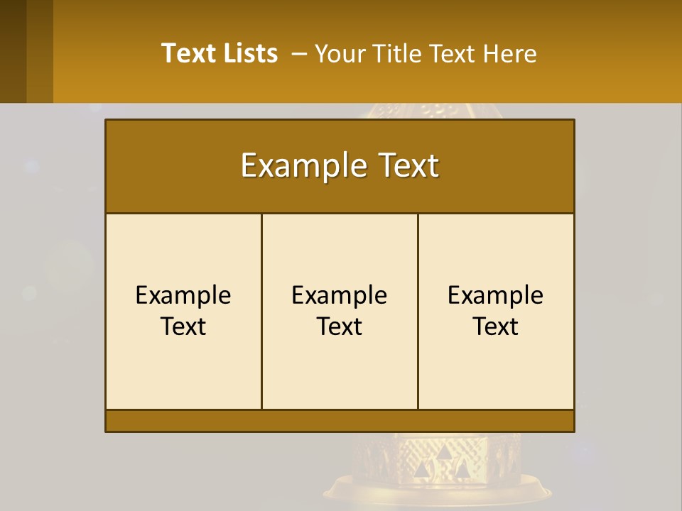 Church Lamp PowerPoint Template