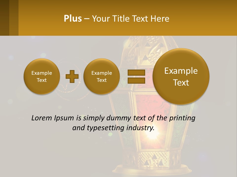 Church Lamp PowerPoint Template