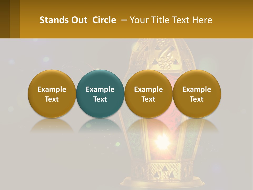 Church Lamp PowerPoint Template