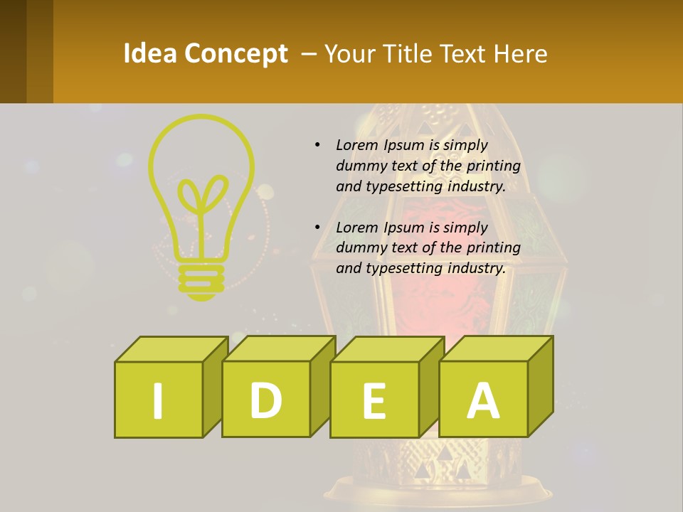 Church Lamp PowerPoint Template