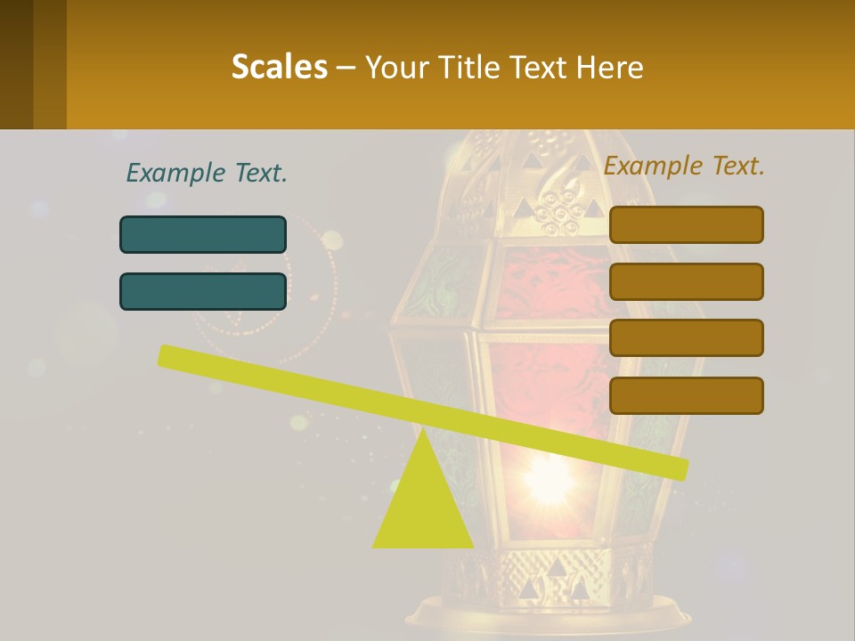 Church Lamp PowerPoint Template