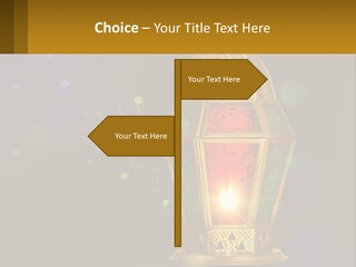 Church Lamp PowerPoint Template