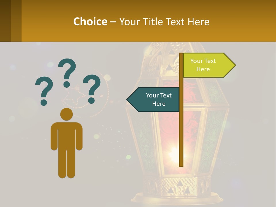 Church Lamp PowerPoint Template
