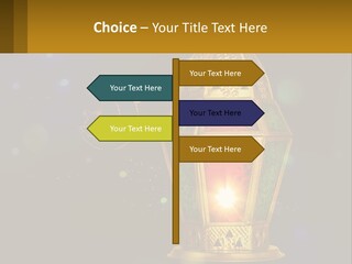 Church Lamp PowerPoint Template